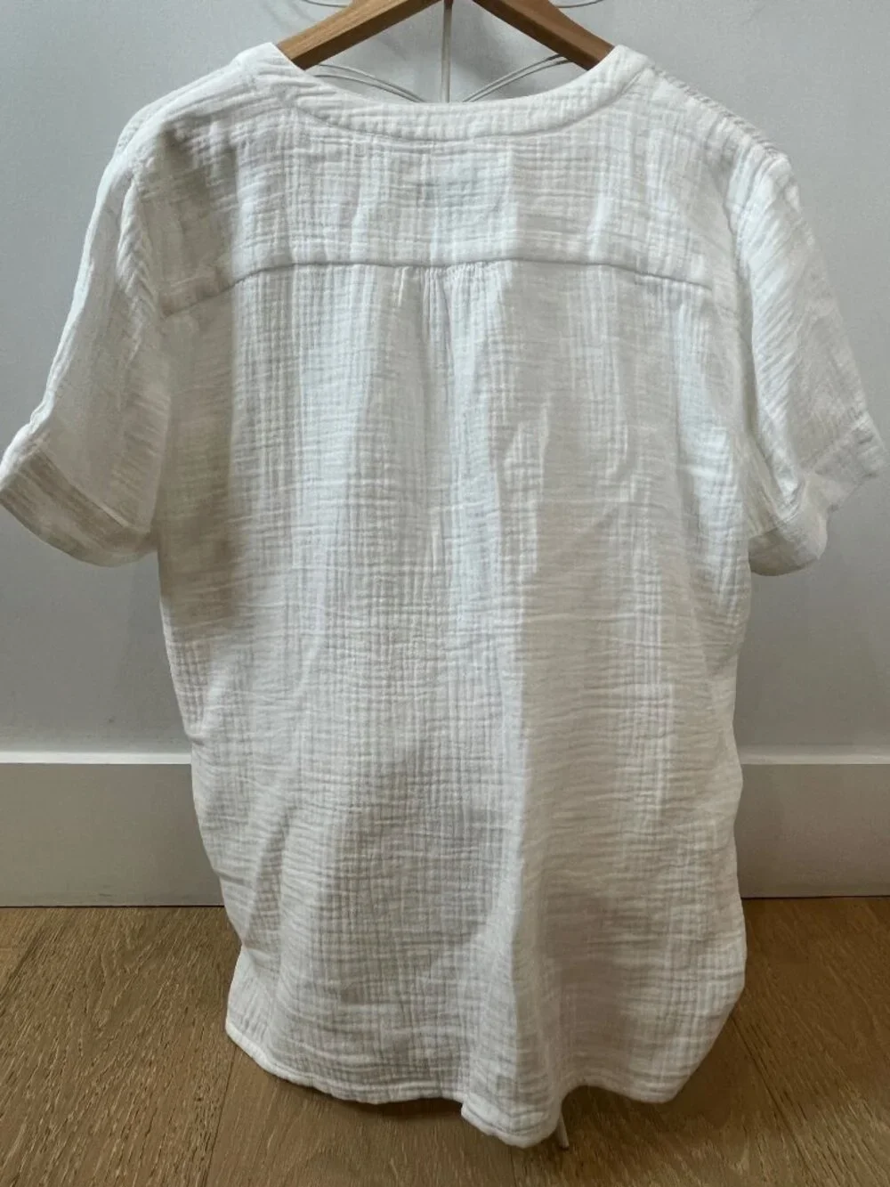 J Crew V Neck Gauze Popover Top Womens Medium